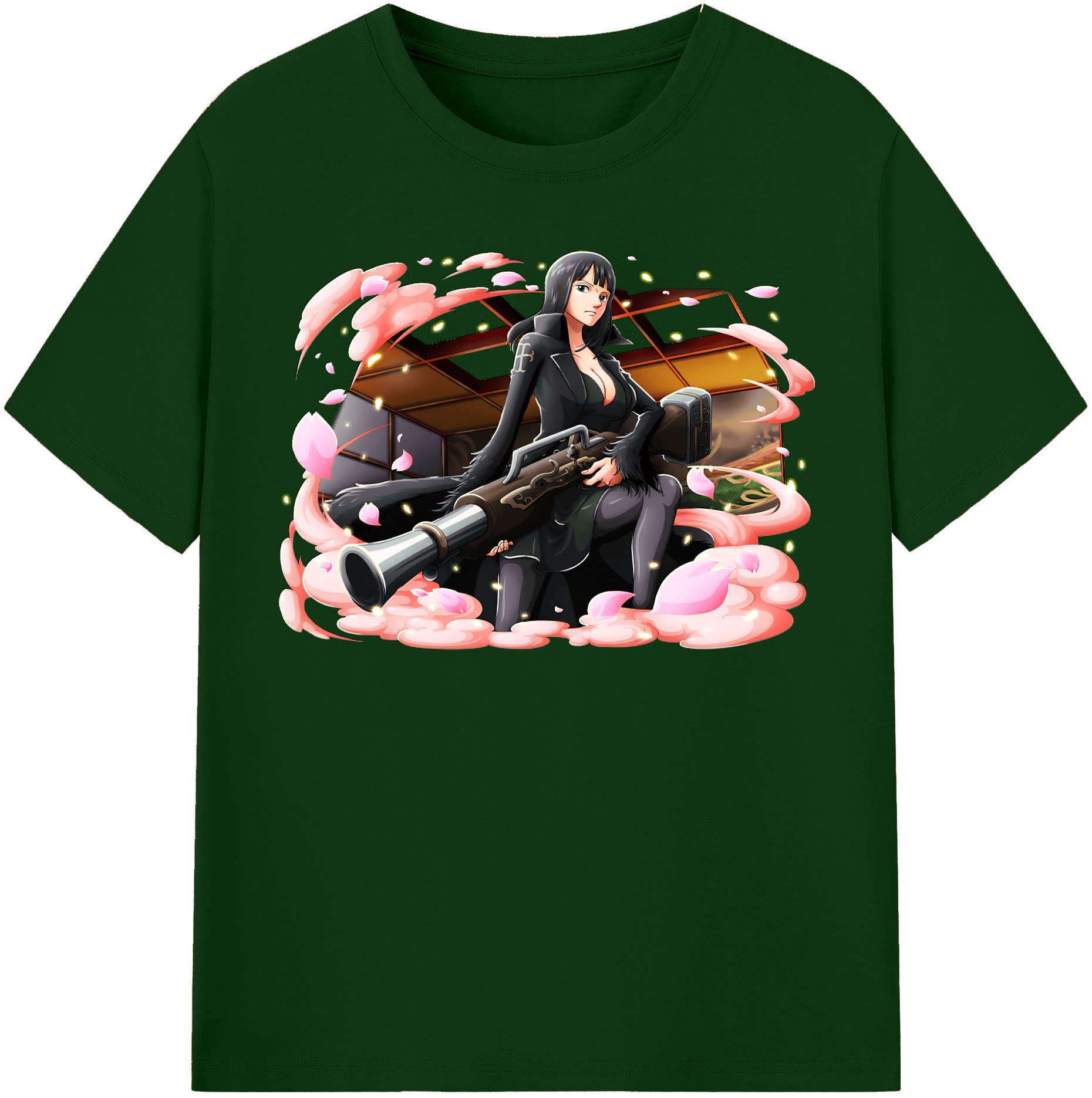 ワンピース ニコ・ロビン ONE PIECE Nico Robin 綿100％半袖Tシャツ（フロントプリント）